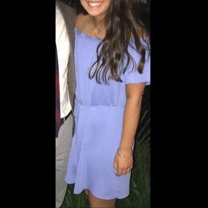 Kindle Off The Shoulder Satin Dress